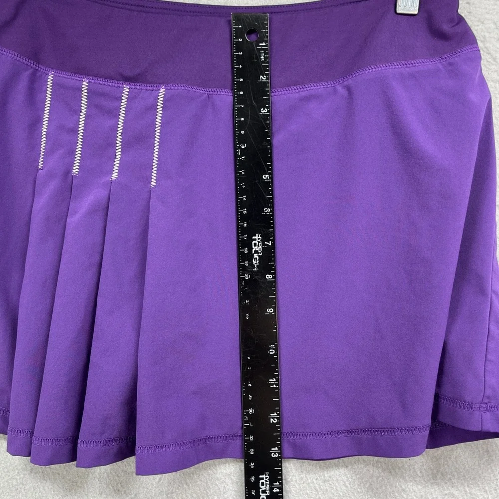 Athleta Skort Womens Small Purple Pleated Stretch Athletic Tennis Golf Skirt